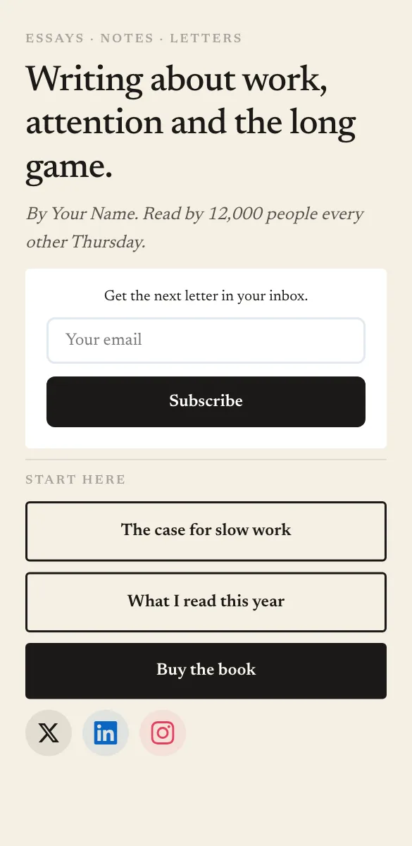 Margin Notes page template for writers