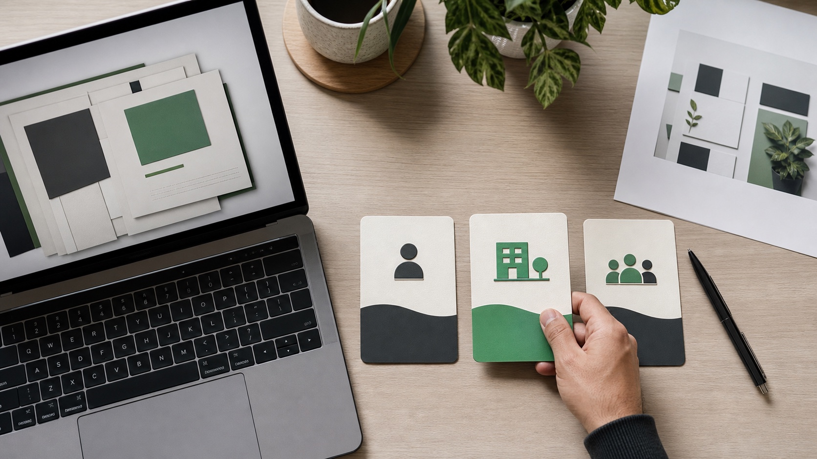 Creator organizing digital product usage permissions into clear license options