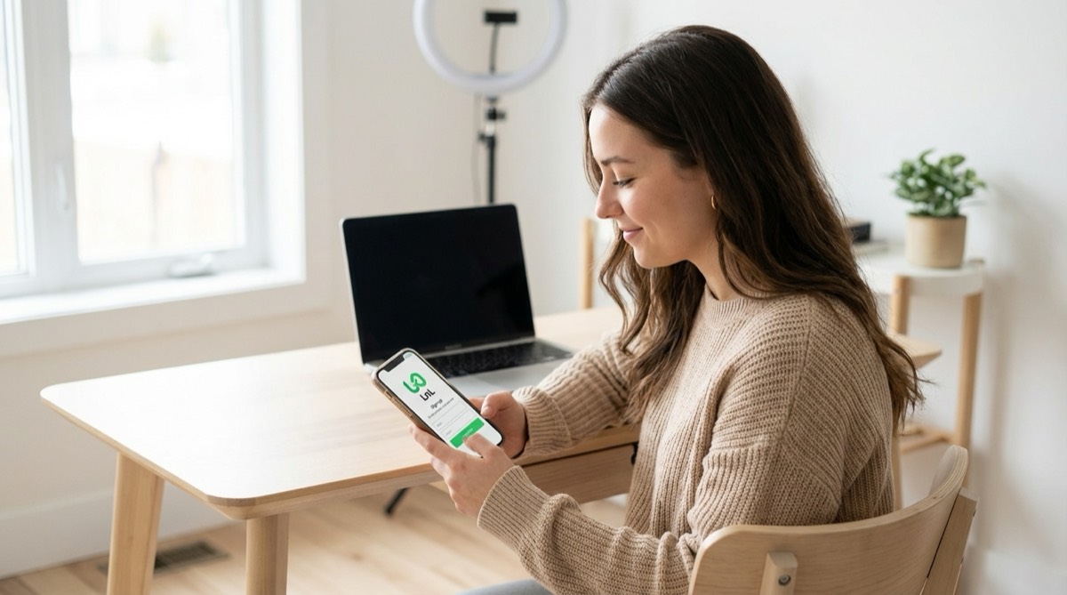 Email capture form on a Links on Link bio page